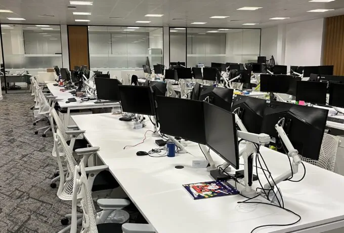 Office Cleaning Services - Desktops