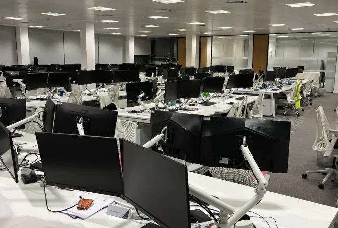 Office Cleaning Services - Desks